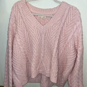 Pacsun LA Hearts Pink Sweater